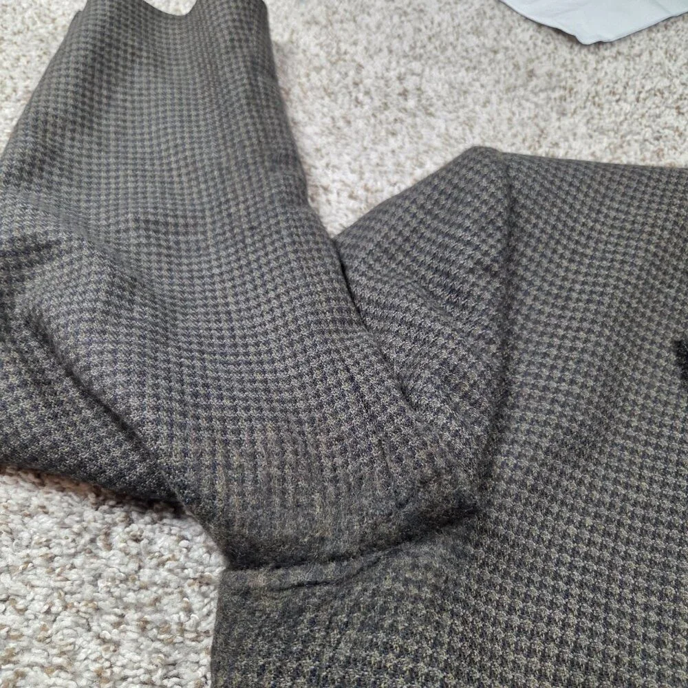 Stafford Blazer Mens 46L Brown Worsted Wool / Lambswool Sport Coat